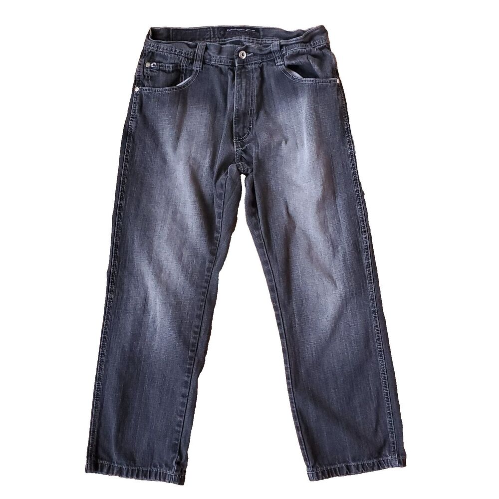 Southpole 4180 Jeans Mens 32x27 Black Fade Baggy Y2K Hip Hop Grunge Skater - Picture 1 of 15